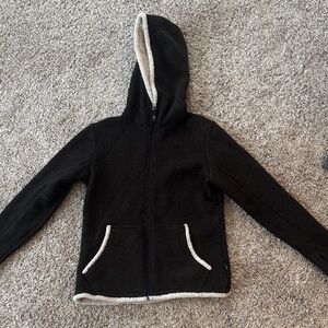 Women’s Small Kuhl Brown and cream Fluffy Sherpa Hoodie